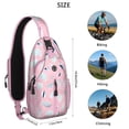thumbnail image 5 of Crossbody Sling Backpack for Women Men Pink Sea Shells Beach Shoulder Sling Crossbody Casual Chest Bag for Travel Sports Running Hiking, 5 of 6