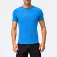 thumbnail image 2 of Camiseta deportiva de manga corta con cuello redondo para hombre y mujer para, 2 of 7