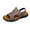 Brown, variant on CQONEPT Mens Fisherman Sandals Walking Dress Casual Sandalias Whith Memory Foam Summer Outdoor Athletic Adjustable Comfortable Gray Size 10