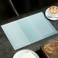 thumbnail image 5 of Rectangular PVC Placemats Set of 1, Heat Resistant Woven Table Mat for Dining Room Kitchen Western Style Dinner Party Decor, 5 of 6