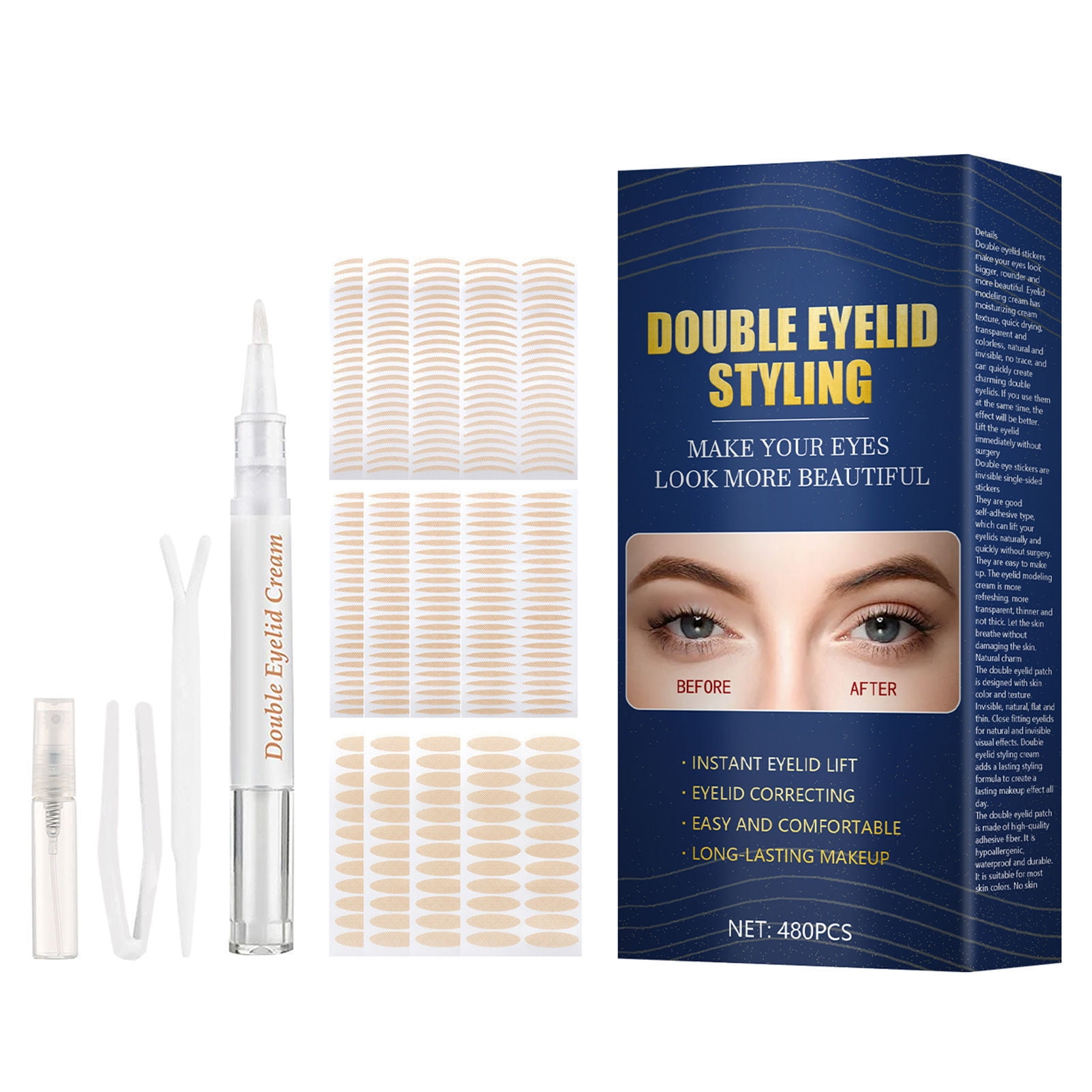MEGAWHEELS Eyelid Tapes Stickers SetInvisible Eyelid Lift Strips