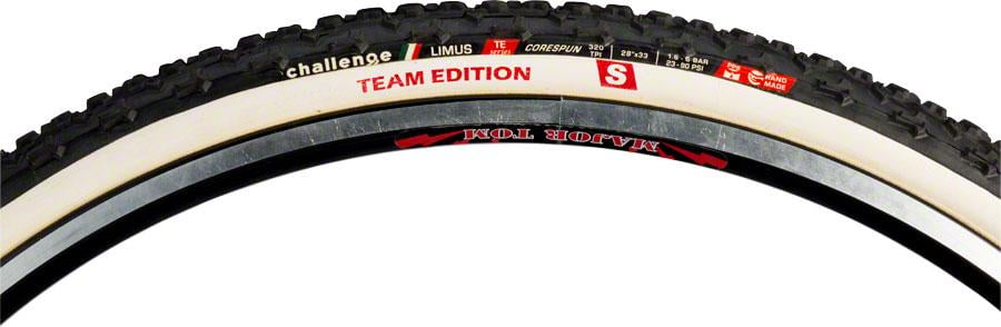 Black//White Challenge Limus Team Edition S Tire: Tubular 320tpi 700 x 33mm