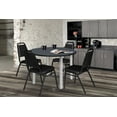 thumbnail image 2 of Regency Kee 42 in Round Breakroom Table- Grey Top, Chrome Legs, 4 Restaurant Stack Chairs, 2 of 6