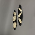 thumbnail image 5 of Set of 2 Handcrafted Wooden Tropical Leaf Design Decorative Surfboard Wall Hangings - Exquisite Island Decor for Your Home, Each Board Measures 20 Inches Long, 5 of 5