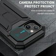 thumbnail image 5 of for iPhone 13 Case,Aluminum Metal Silicone Built-in Kickstand Shockproof Military Heavy Duty Sturdy Protector Cover Rugged Metal Hard Case for iPhone 13 6.1 inch(Black), 5 of 15