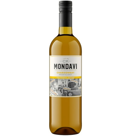 Ck Mondavi Chardonnay California White Wine, 750 ml Bottle, 13% ABV