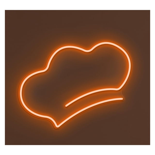 Letrero De Neón Con Luz LED Para Sombrero Chef, Para Cocina, Cafetería, Bar, Tienda Comida, Decoración Pared, Arte, Restaurante, Delicatessen 40cm
