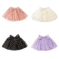 thumbnail image 3 of Coerni Toddler Girls Layered Tutu Skirt Little Girl Tulle Tutus Skirts Bow Polka Dots Princess Parties Carnival Birthday Skirt, 3 of 3