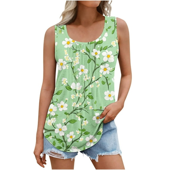 Cilsoka Womens Tank Tops V Neck Basic Solid Color Casual Flowy Summer Sleeveless, Fashion Tops for Women