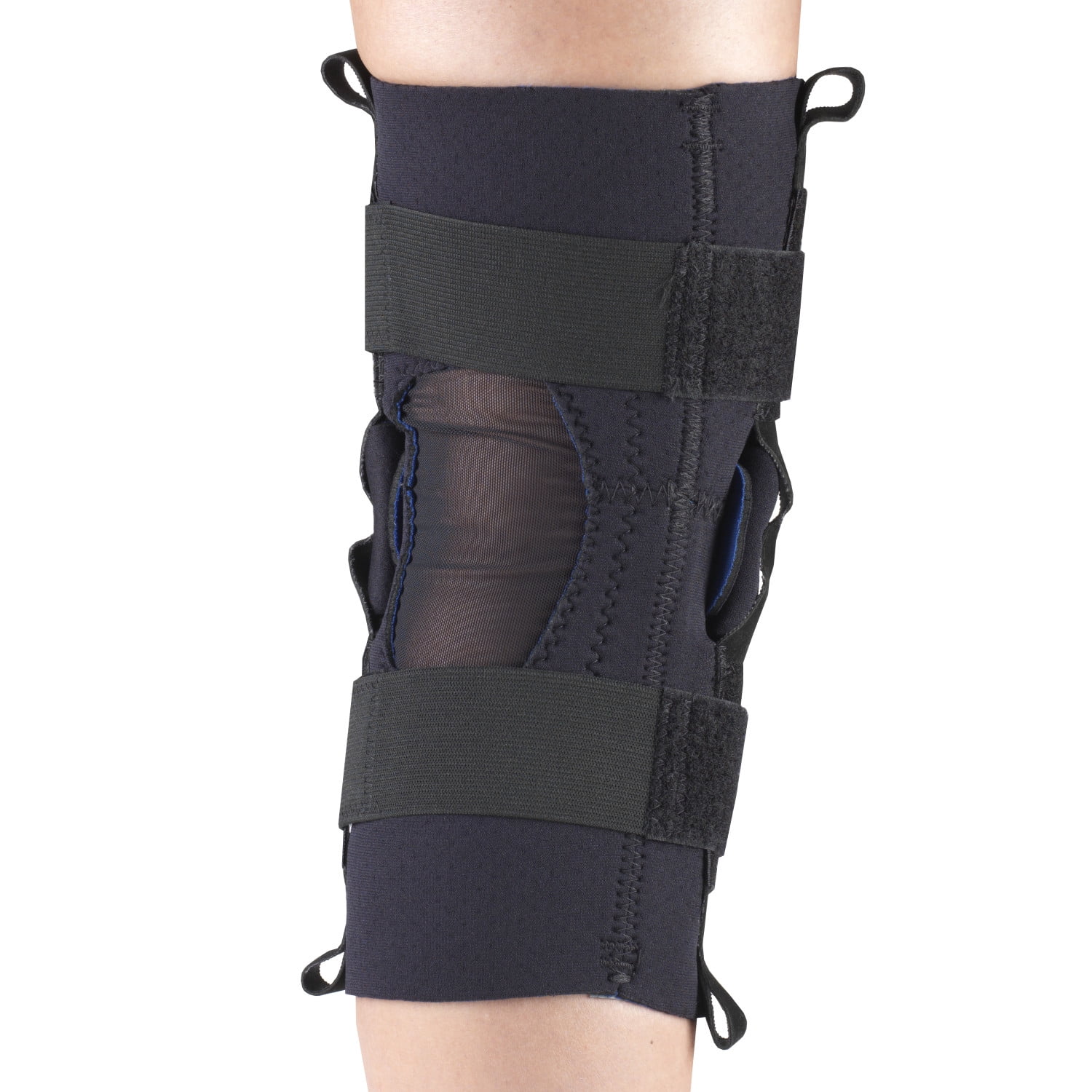 OTC Neoprene Knee Stabilizer - Hinged Bars, Black, Large