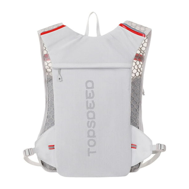 Mochila tipo chaleco con soporte para teléfono, bolso de mano, mochila tipo chaleco, mochila para escalada, equitación, , deportes al aire libre Gris