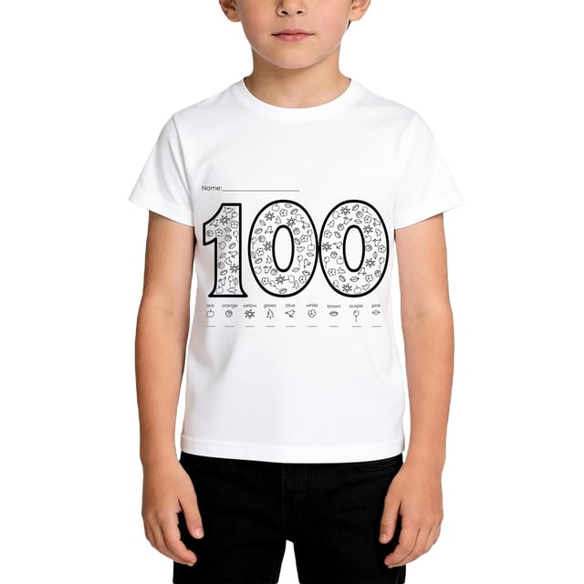 T-shirt à Manches Courtes pour Garçons Design Classique pour la Saison Scolaire Confortable et Décontracté avec Tissu Doux
