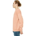 thumbnail image 2 of Bella Canvas Men`s Drop Shoulder Fleece, XL, Peach, 2 of 3