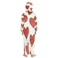thumbnail image 3 of Vzayyk 4T-14Y Size Aviliable Cozy One-Piece Footless Sleeper Pajama Hearts, 3 of 8