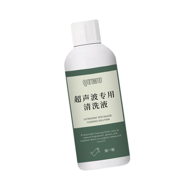 Solución de limpieza ultrasónica compacta y eficaz para gafas, pulseras y dentaduras postizas. 120 ml