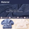 thumbnail image 5 of Jseng 3 Gorros De Toalla Para El Cabello De Microfibra, Extra Suaves Y Ultra Absorbentes, Gorros De Secado Rápido Para El Cabello, Toalla, Envoltura De Turbante Para Cabello Mojado Para Mujeres, 5 of 5