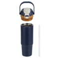 thumbnail image 3 of Ozark Trail 30oz Vacuum-Insulated Stainless Steel Dual Lid Insulated Tumbler, Double Wall Vacuum Insulated Travel Tumbler with Sip & Chug Lid, Blue Cove, 3 of 19