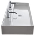 thumbnail image 1 of Scarabeo 8031/R-120B-Two Hole Two Hole Bathroom Sink, 55" L x 47.2" W , White, 1 of 1