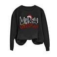 thumbnail image 2 of Merry Christmas Sweatshirts Womens Crewneck Christmas Printed Shirts Loose Long Sleeve Blouses Casual Xmas Sweatshirt Holiday Party Pullover Sweater Tops S, 2 of 8