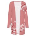 thumbnail image 5 of (clearance)IDALL Long Cardigans for Women Cardigan Sweaters for Women Cardigan for Fall Front Cardigan with Pockets Casual Duster Knit Cardigan Sweater Kimonos for Women Cardigan Pink S, 5 of 5