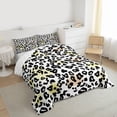 thumbnail image 3 of Feelyou Abstract Polkadots Full Size Comforter Sets, Cheetah Print Bedding Sets, 3pcs, 3 of 8
