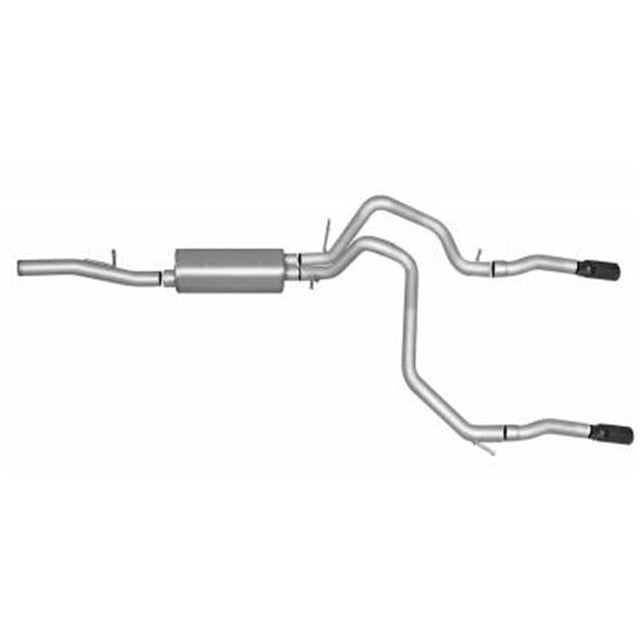 Système d'Échappement Double Split Cat-Back en Acier Inoxydable pour Tahoe Chevrolet 2015-2017