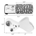 thumbnail image 2 of 2 Pieces Jewelers Loupe 30X 60X 90X Jewelers Eye Loupe Magnifier Jewelry Magnifying Glass Loop Bright LED Light, 2 of 7