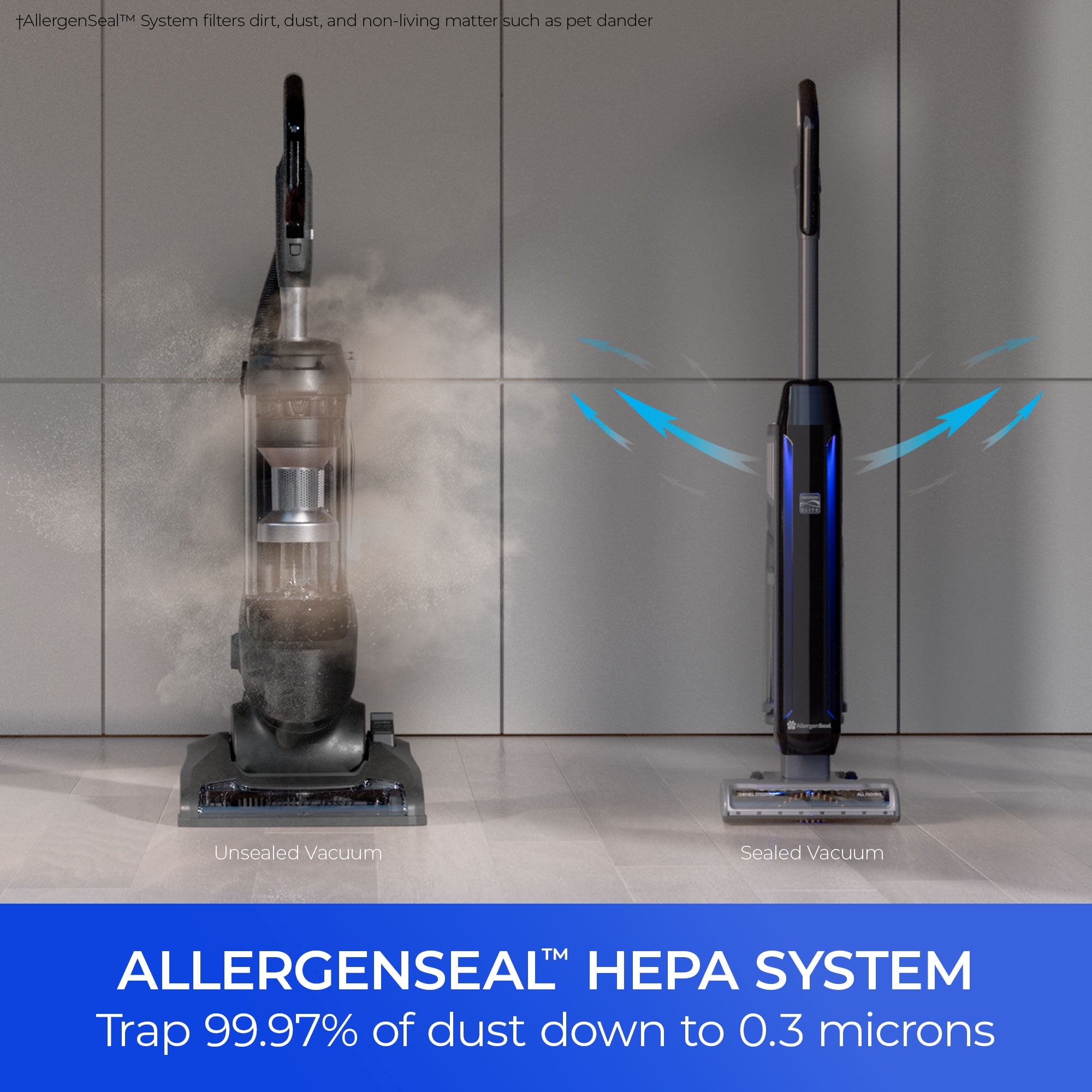 Kenmore Elite Litening™ Bagless Upright Vacuum Pet Friendly, 24V Cordless Power, Lift-up Canister, Hair Eliminator Brushroll Nozzle, CU7001, Black