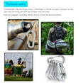 thumbnail image 6 of 6Pcs Carabiner Spring Snap Clip D Shape Buckle Hiking Backpacking Tools (Silver) Outdoor Camping Tools, 6 of 7