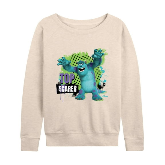 Monsters Inc. - Top Scarer  - Women's Lightweight French Terry Long Sleeve Shirt