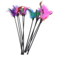 thumbnail image 3 of IKemiter 60CM Cat Toy Funny Cat Stick With Small Bell Feathers Playing Rod Toys Pet Product Random Color, 3 of 6