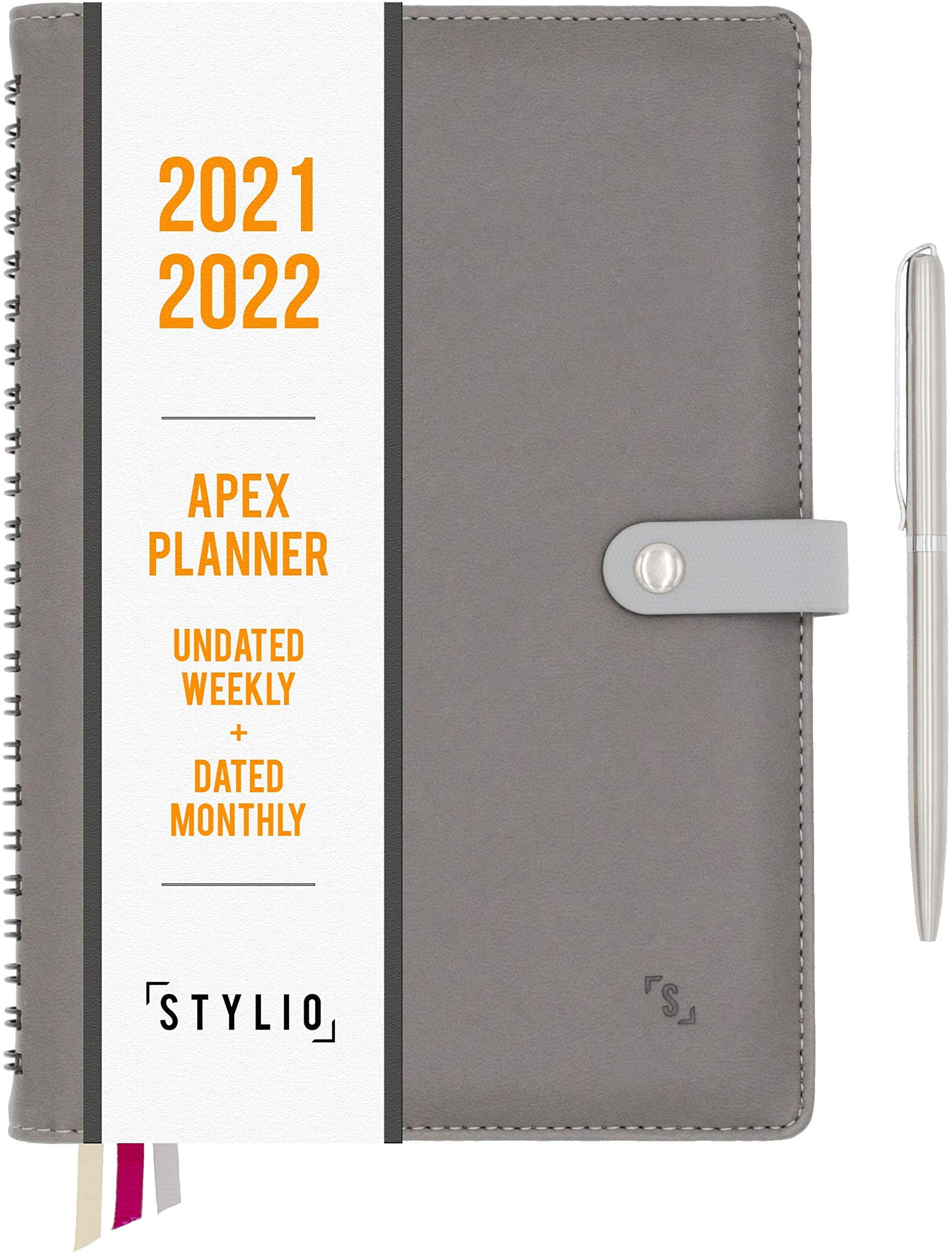 Weekly Academic Planner 2021-2022 Year Daily Monthly Calendar Notebook Organizer 