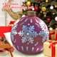 thumbnail image 2 of Bola inflable impermeable de Navidad, decoración de camino de Patio de Navidad, sala de estar, adorno de Año Nuevo, juguetes, suministros para Kits de decoración para fiestas Copo de nieve rojo Matsuzay HA010309-09, 2 of 6