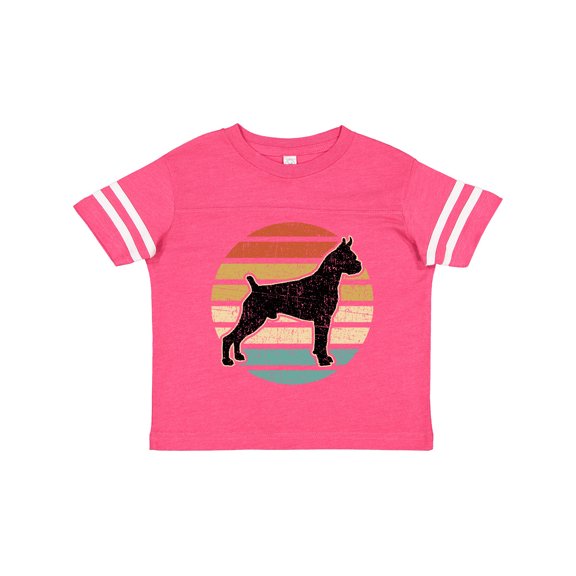 Inktastic Boxer Dog Vintage Silhouette Boys or Girls Toddler T-Shirt