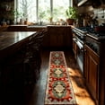 thumbnail image 4 of Mitzzllc Vintage Washable Runner Rug, Machine Made, Maroon and Beige, 2FT*10FT, Non-Slip Backing, 4 of 8