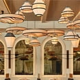 thumbnail image 3 of LittleGlovo Wabi Sabi Lantern Fabric Pendant Lamp for Homestay and Restaurant, 3 of 21