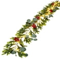 thumbnail image 2 of Qwtwty 6 ft Christmas Garlands with Lights, Fake Vines Real Touch Artificial Norfolk Pine Garlands for Mantle, Fireplace, Table Decorations, 2 of 8