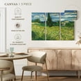 thumbnail image 5 of Elephant Stock Green Field 1889 Wall Art - Horizontal Multi Panel Canvas - Living Room Wall Decor - Nature Multi Panel - Green And Blue Decor By Vincent Van Gogh - 50" x 32", 5 of 8