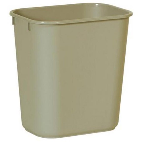 28.12 qt. Waste Basket, Gray - 14.37 x 10.25 in.