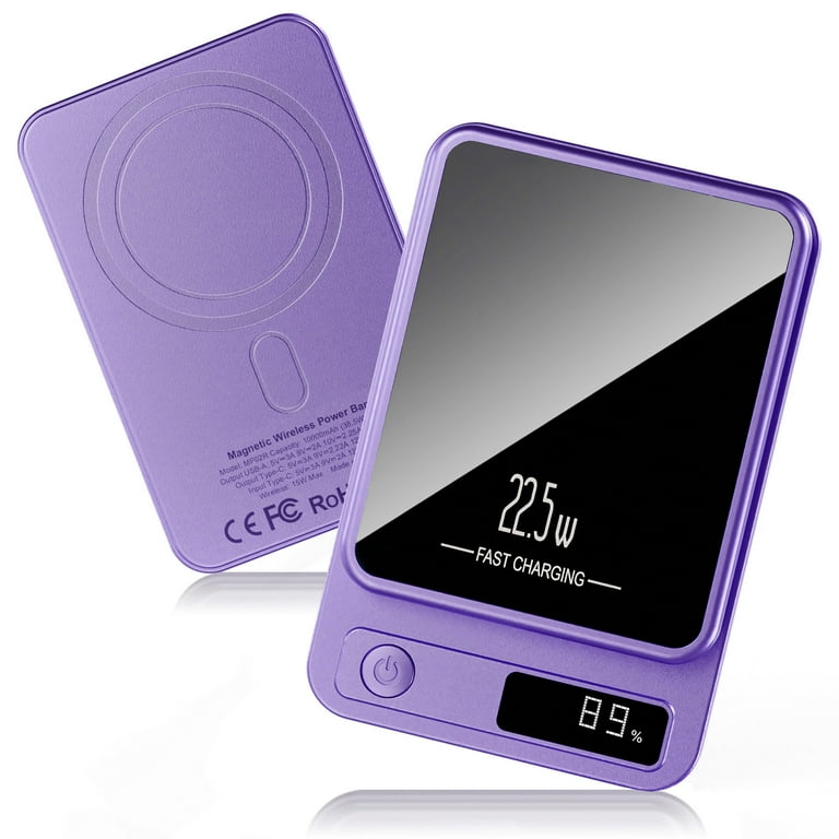 スマホアクセサリー Wireless Powerbank 10,000mAh chicarygo Wireless Power Bank, 10000mAh, Magnetic Fast Charging