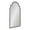 Gray, variant on Kate and Laurel Hogan Modern Arched Wall Mirror, 24 x 36, Black, Glam Moroccan Mirror for Wall