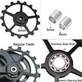 thumbnail image 4 of Rueda guía de dial trasero de cerámica para bicicleta de montaña, accesorios de transmisión de aleación de aluminio 11T-16T, 4 of 6