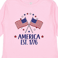 thumbnail image 4 of Inktastic America Est 1776 4th of July Boys or Girls Long Sleeve Toddler T-Shirt, 4 of 5