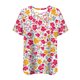 thumbnail image 5 of Tops de Manga Corta de Tamaño Más de las Mujeres, Blusas de Cuello en V Impresas de Verano de Moda para Uso Casual, Diario Y de Fiesta, 5 of 7