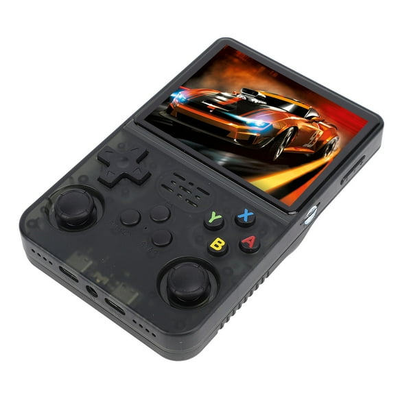 Handheld Retro Gaming Console, Portable Game Console 3.5 IPS Screen 20000+ Games Support Dual 3D Joystick for Linux System Discharging Guard for Travel 32GB+64GB
