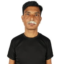 HPO Adult Men’s Soft White Fake Mustache – Synthetic Fiber Facial Hair for Cosplay & Halloween Outfits