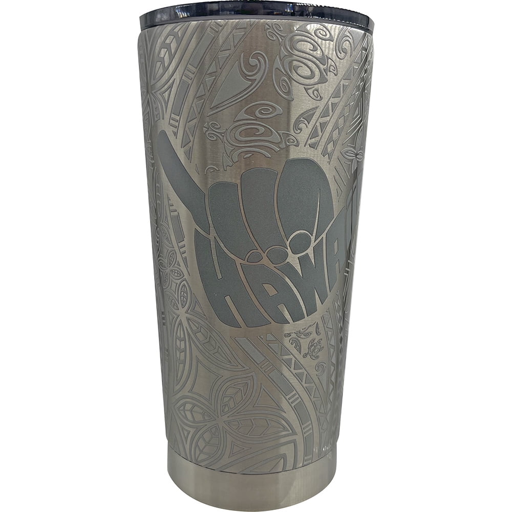 Natural HI Tumbler Stainless Steel 20 oz Shaka Tribal