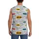 thumbnail image 4 of Fotbe Hello Men's Camiseta sin Mangas Estampada para Hombres, Playera Casual para Gimnasio, Entrenamiento, Playa-3X-Large, 4 of 7