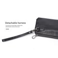 thumbnail image 3 of keepw Men Wallet Solid Color Replacement Rectangular Zipper Card Holder Coin Pocket Purse Birthday Gift with Lanyard, 3 of 6