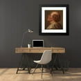 thumbnail image 4 of Johan Ludvig Lund 20x21 Black Modern Framed Museum Art Print Titled - Portrait Study, a Monk, 4 of 5